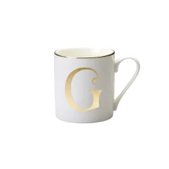 Tazze E Tazzine>Bitossi Home Mug Lettera G 9,3 O 8,6 Cm Decalcomania Oro