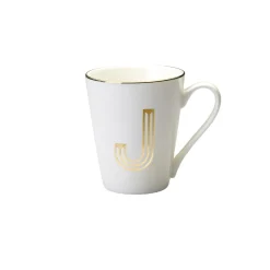 Tazze E Tazzine>Bitossi Home Mug Lettera J 10,3 O 8,7 Cm Decalcomania Oro