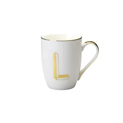 Tazze E Tazzine>Bitossi Home Mug Lettera L 10,3 O 8,2 Cm Decalcomania Oro