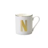 Tazze E Tazzine>Bitossi Home Mug Lettera N 9,3 O 8,6 Cm Decalcomania Oro