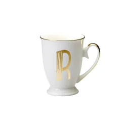 Tazze E Tazzine>Bitossi Home Mug Lettera R 11 O 8,7 Cm Decalcomania Oro