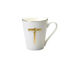 Tazze E Tazzine>Bitossi Home Mug Lettera T 8,7 O 10,3H Cm Decalcomania Oro