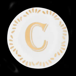 Accessori>Bitossi Home Piattino Lettera C Decalcomania Oro