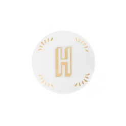 Accessori>Bitossi Home Piattino Lettera H Decalcomania Oro