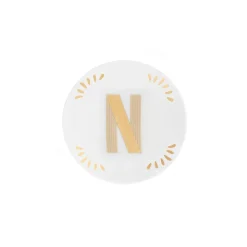 Accessori>Bitossi Home Piattino Lettera N Decalcomania Oro