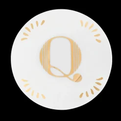Accessori>Bitossi Home Piattino Lettera Q Decalcomania Oro