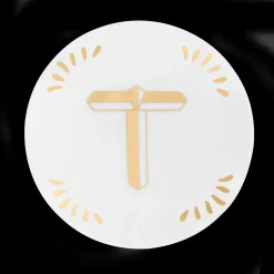 Accessori>Bitossi Home Piattino Lettera T Decalcomania Oro