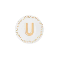 Accessori>Bitossi Home Piattino Lettera U Decalcomania Oro