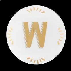 Accessori>Bitossi Home Piattino Lettera W Decalcomania Oro