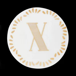 Accessori>Bitossi Home Piattino Lettera X Decalcomania Oro