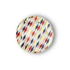 Piatti>Bitossi Home Piatto Dessert Quadri Decalcomania Oro