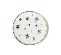 Piatti>Bitossi Home Piatto Quadrifoglio E Coccinella Decalcomania