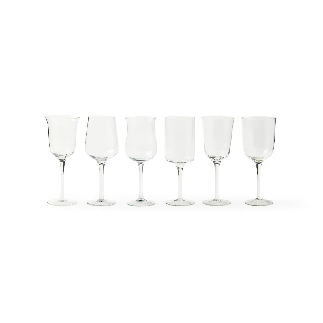 Bicchieri>Bitossi Home Set 6 Calici Forme Assortite Trasparente