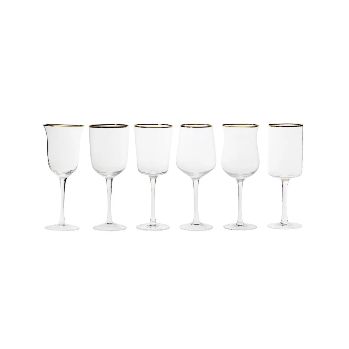 Bicchieri>Bitossi Home Set 6 Calici Forme Assortite Trasparente