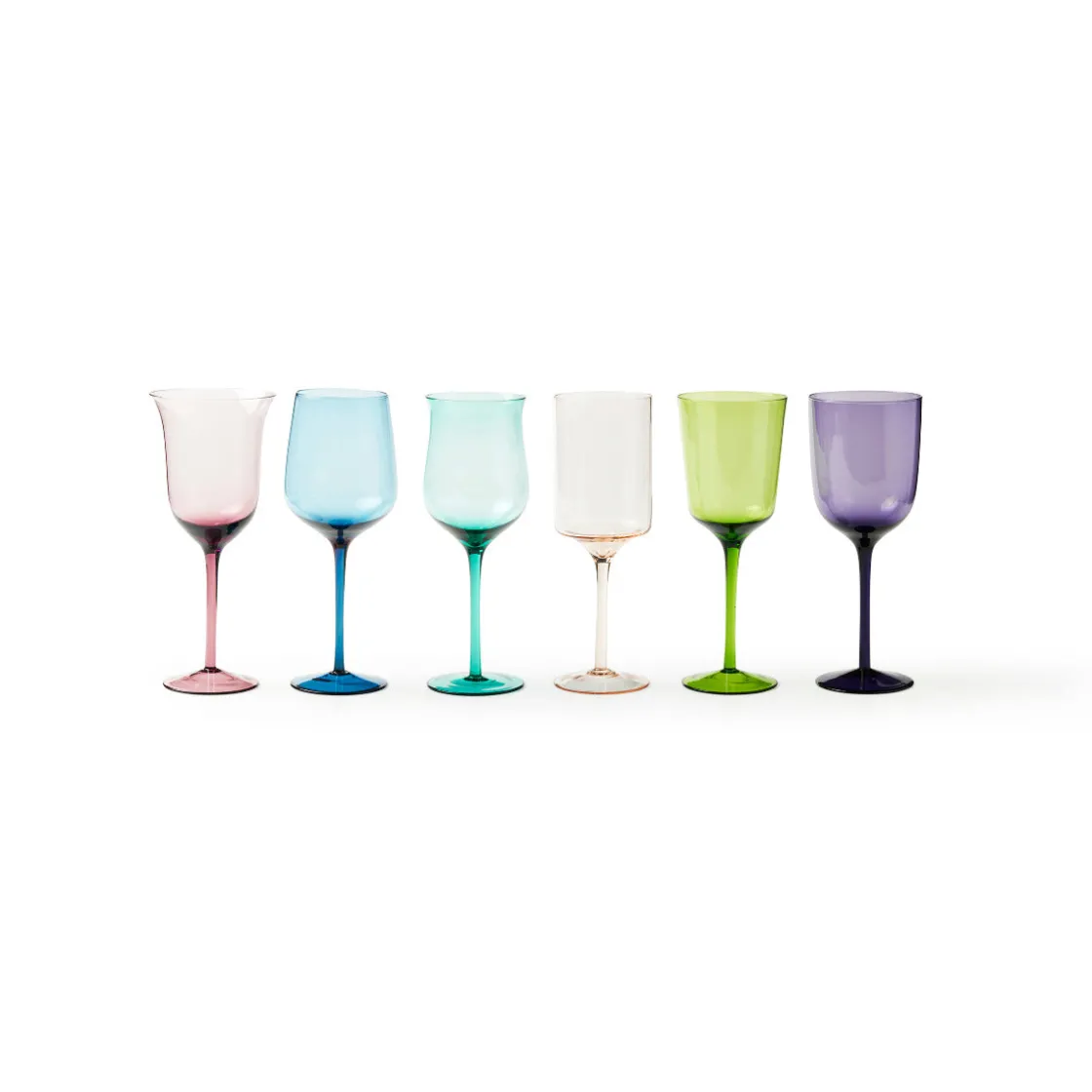 Bicchieri>Bitossi Home Set 6 Calici Forme Assortite Colori Assortiti