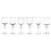 Bicchieri>Bitossi Home Set 6 Calici Stelo Lavorato Forme Assortite Trasparente
