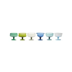 Insalatiere E Coppe>Bitossi Home Set 6 Coppette Forme Assortite Nuances Blu/Verde