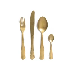 Posate>Bitossi Home Set 24 Pezzi Posate Oro Finitura Opaca