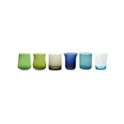 Bicchieri>Bitossi Home Set 6 Tumbler Forme Assortite Nuances Blu/Verde